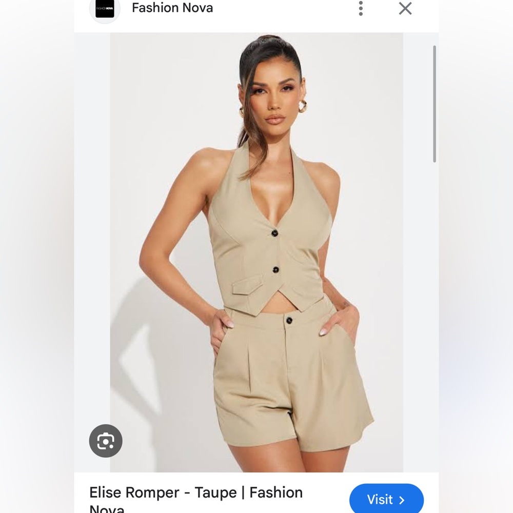 Fashion nova NwT Elise romper